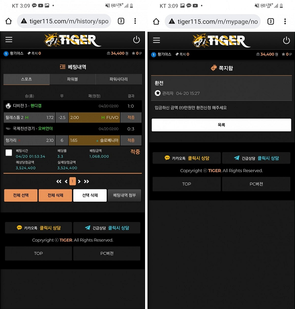 먹튀 (타이거 TIGER 사이트)